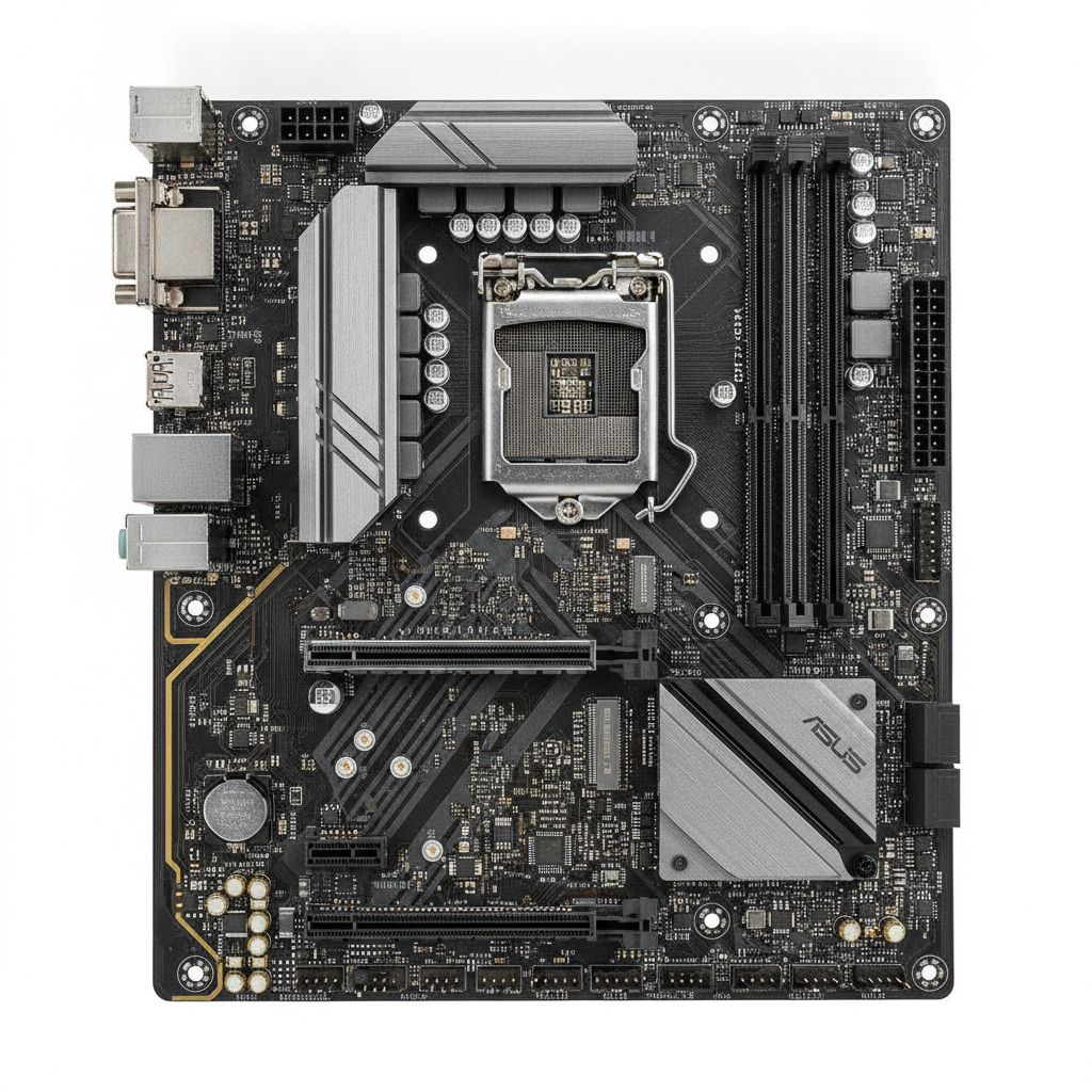 Материнська плата ASUS PRIME B650M-R (PRIME B650M-R) (Socket AM5, AMD B650, Micro-ATX) — Основні роз'єми живлення 24+8 контакти