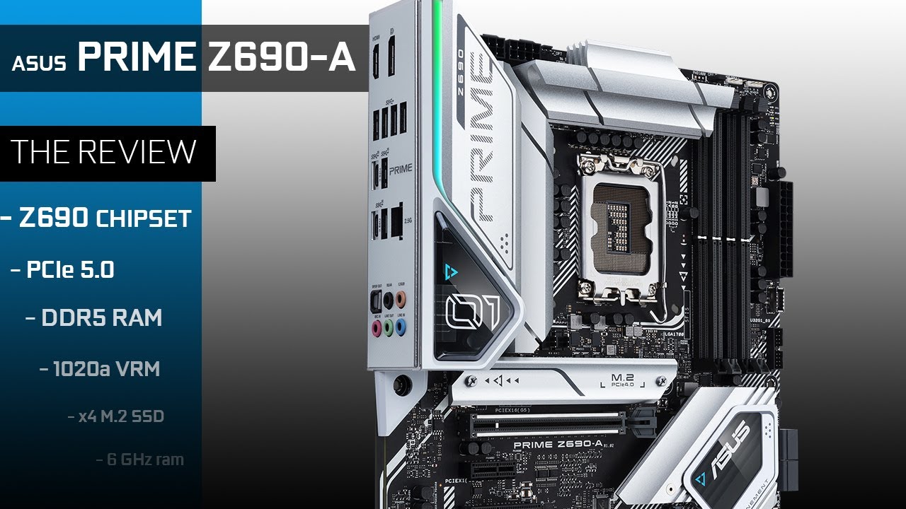 Материнська плата ASUS PRIME Z690-A (PRIME Z690-A) (Socket 1700, Intel Z690, ATX) Б/в — Intel Z690 чипсет для високої продуктивності