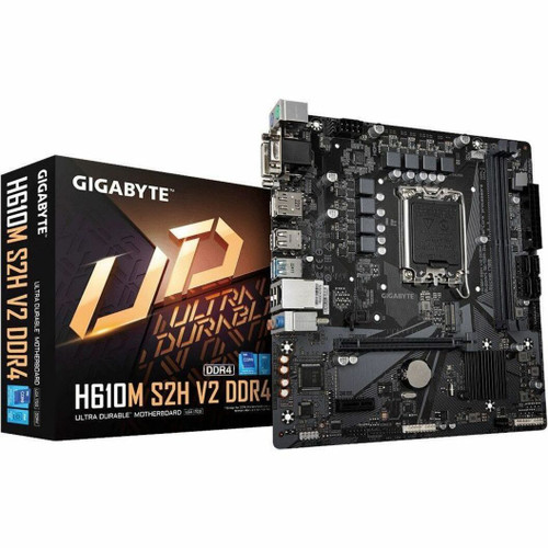 Материнська плата GIGABYTE H610M S2H V2 (H610M S2H V2) (Socket 1700, Intel H610, Micro-ATX) — Micro-ATX форм-фактор для компактних систем