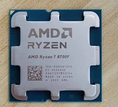 Процесор AMD Ryzen 7 8700F MPK (100-100001590MPK) (Socket AM5, 16T, 5.1 ГГц, Tray) — Восьмиядерний процесор для багатозадачності
