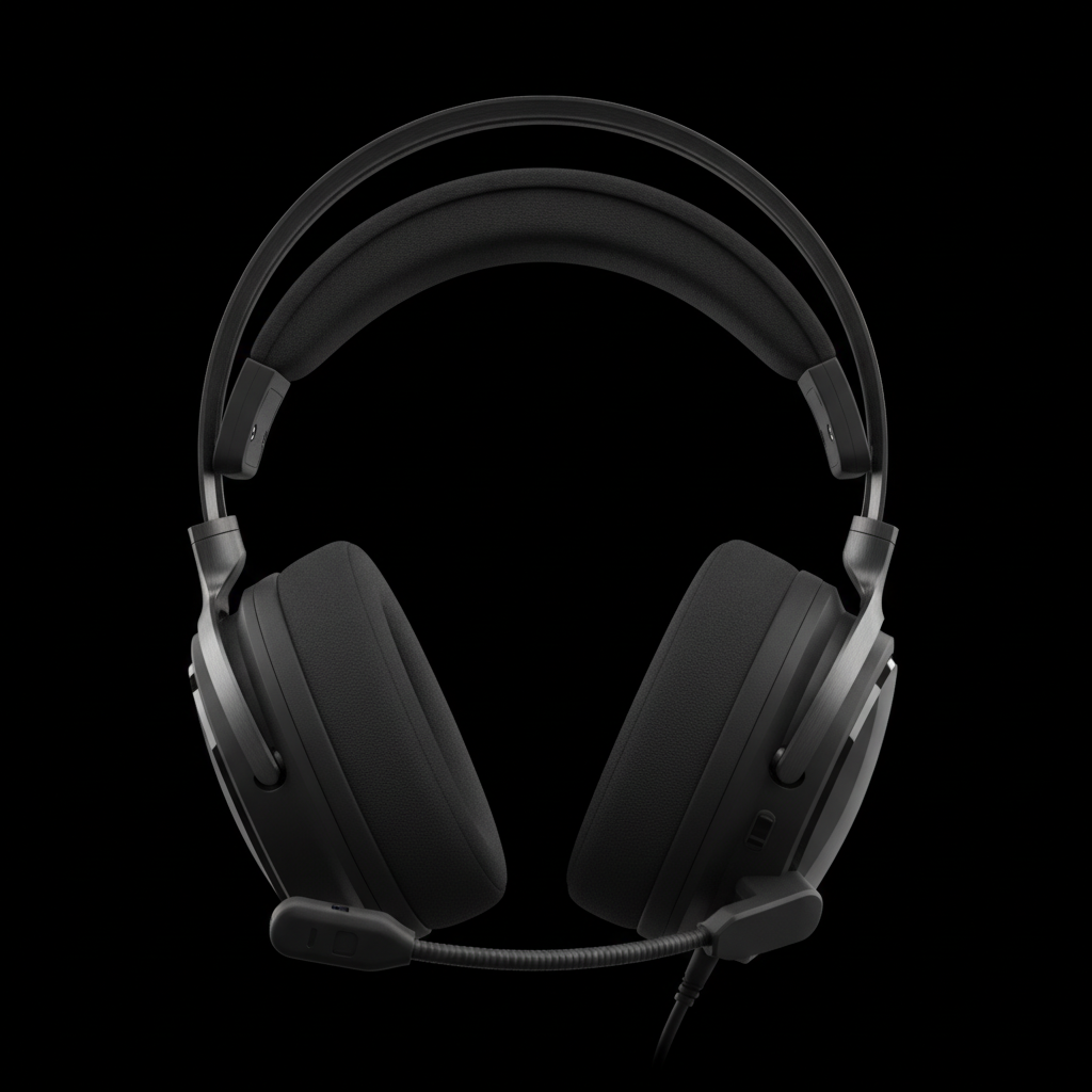 Ігрова гарнітура Lorgar Noah 500 Wireless Black (LRG-GHS500) — Вбудований мікрофон у дужці для зручності спілкування