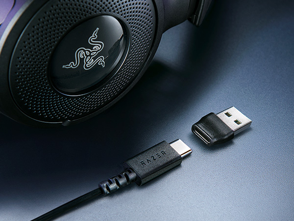 Игровая гарнитура Razer Kraken V4 X (RZ04-05180100-R3M1) — Подключение через USB Type C для скорости передачи данных