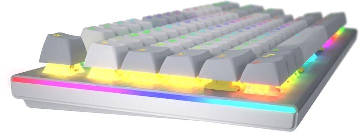 Клавіатура HATOR Gravity X TKL orange White (HTK551UA) — Дротове підключення для стабільності сигналу