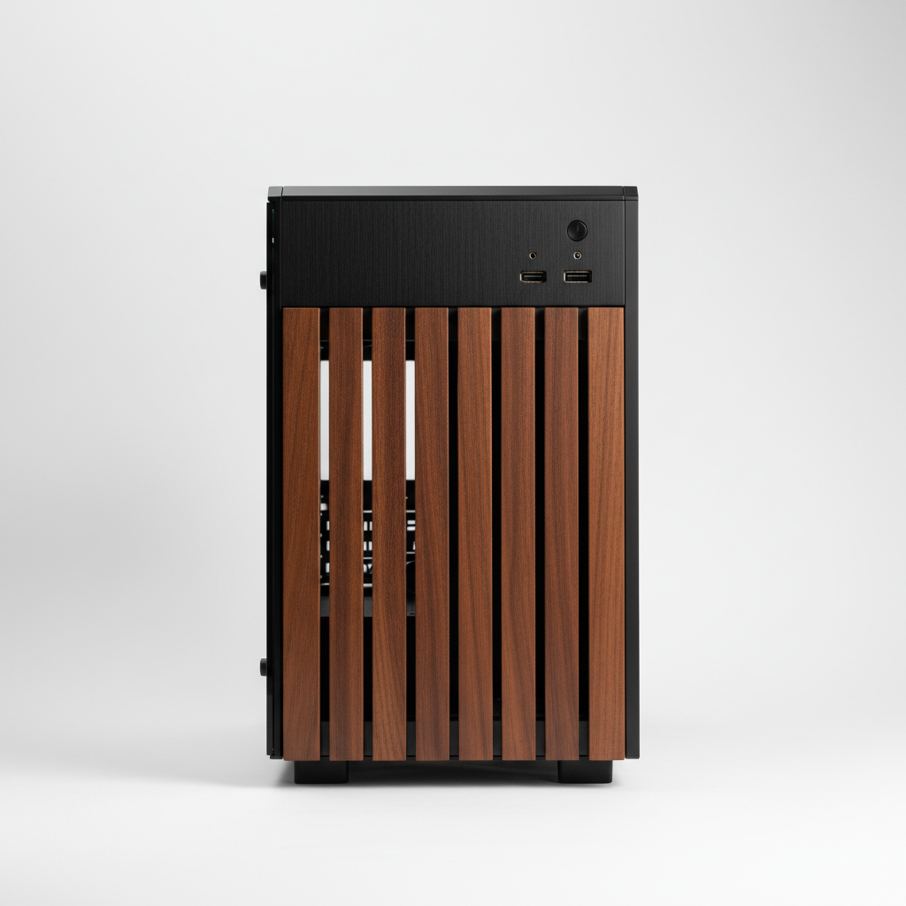 Корпус Lian Li A3 Black/Wooden (G99.A3X-WD.00) Без БП — Поддержка Micro-ATX и Mini-ITX плат