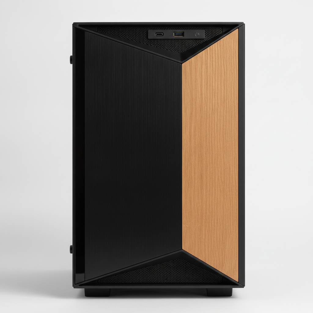 Корпус Lian Li A3 Black/Wooden (G99.A3X-WD.00) Без БП — Micro-Tower корпус для компактных систем