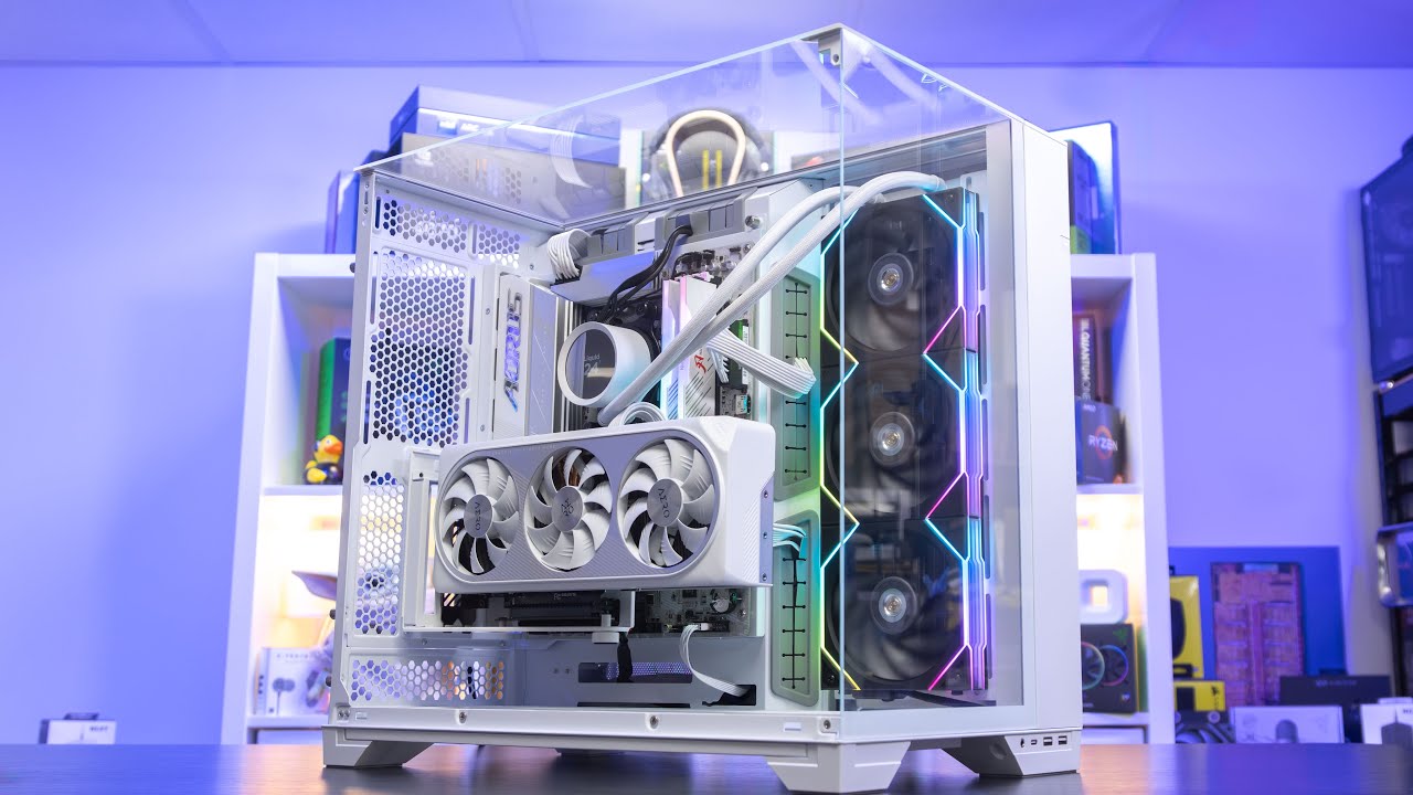 Корпус Lian Li O11 VISION Compact BTF White (G99.O11VPW.00) Без БП — Материалы корпуса: алюминий и закалённое стекло