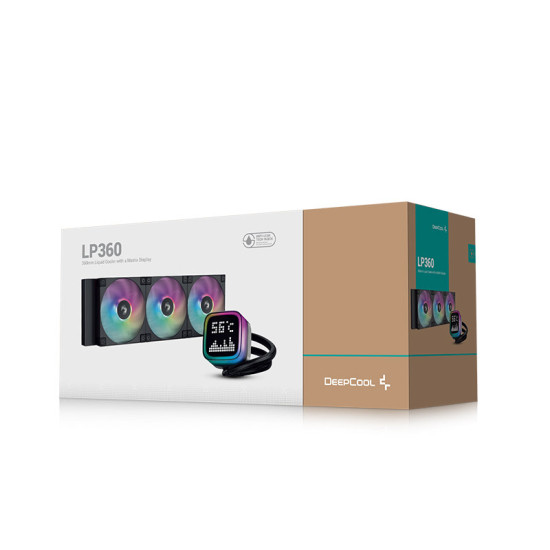 СВО Deepcool LP360 ARGB Black (R-LP360-BKMSNC-G-1) — Радіатор 360 мм для ефективного охолодження