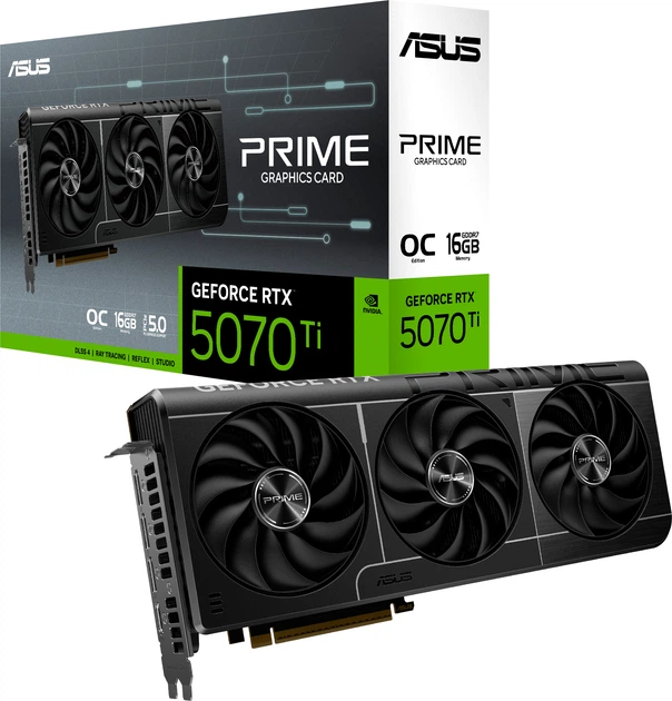Видеокарта ASUS RTX 5070 Ti 16GB PRIME OC Edition (PRIME-RTX5070TI-O16G) (GDDR7, 256 bit, PCI-E v5.0 x16) — Графический чип RTX 5070 Ti: характеристики и возможности