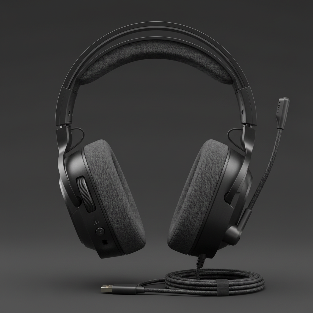 Игровая гарнитура HATOR Hyperpunk 3 Hi-Res USB 7.1 Black (ESH10) — Виртуальное звучание 7.1 для игр  nРегулятор громкости для удобства