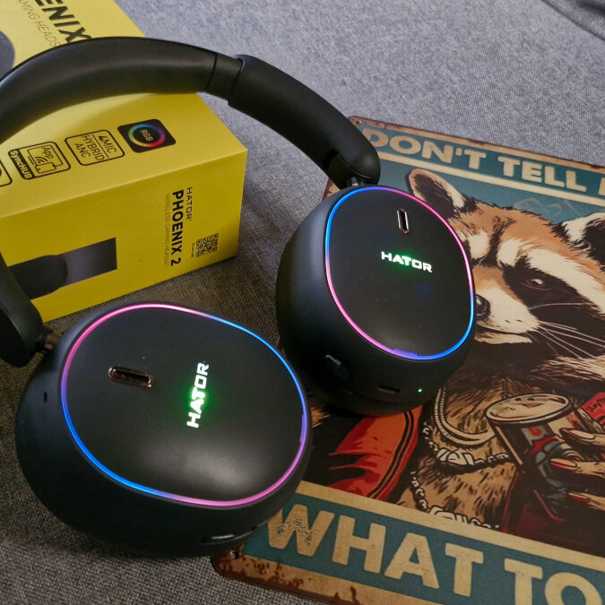 Ігрова гарнітура HATOR Phoenix 2 Hi-Res Wireless Black (ESH40) — Інтерфейси підключення USB Type C, Bluetooth і радіоканал
