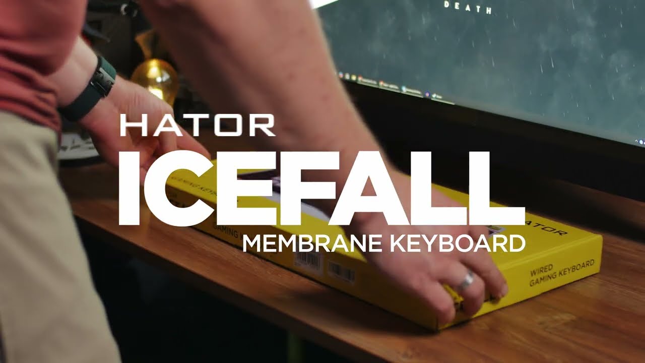 Клавиатура HATOR Icefall White (HTK405UA) U1 — Мембранные клавиши для комфортного набора текста