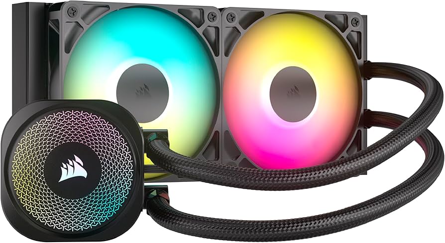 СВО Corsair NAUTILUS 240 RS Black (CW-9060088-WW) — Відсутність підсвічування для охолодження