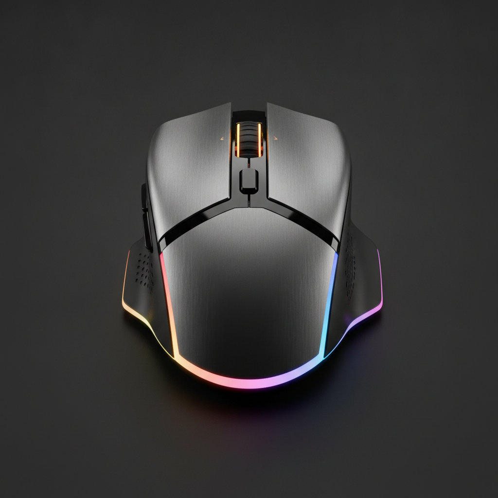 Мышь Lorgar MSP80 8000 Hz Gaming Mouse Pro Black (LRG-MSP80-BK) — RGB подсветка для яркого гейминга