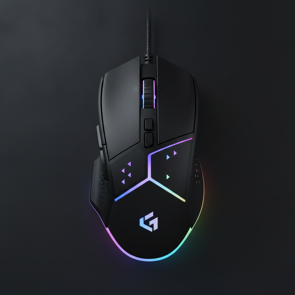 Миша Lorgar MSP80 8000 Hz Gaming Mouse Pro Black (LRG-MSP80-BK) — RGB підсвітка для яскравого геймінгу