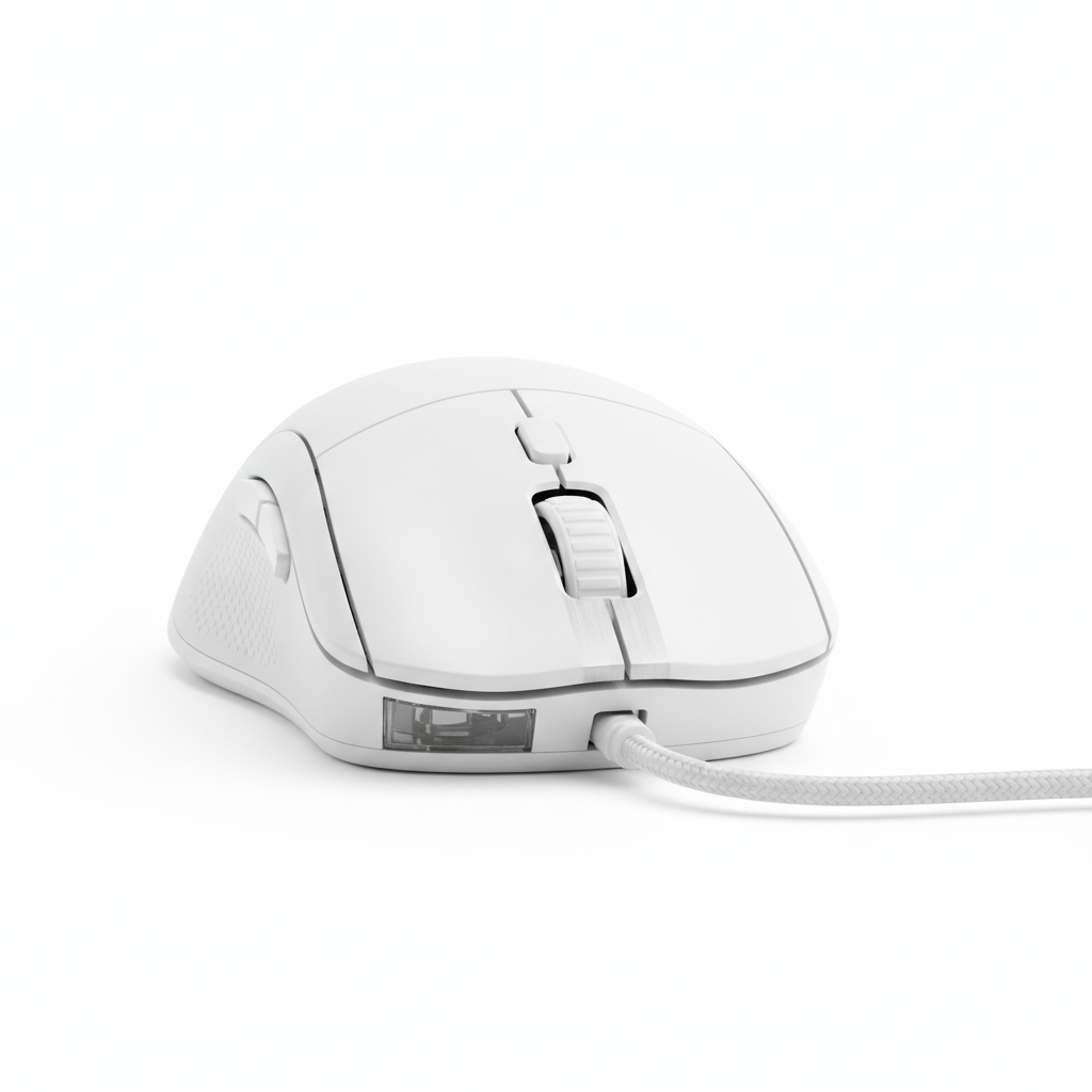 Миша Lorgar MSP80 8000 Hz Gaming Mouse Pro White (LRG-MSP80-WH) — Великий розмір для комфортного захоплення