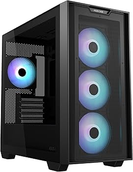 Корпус ASUS A21 Plus Black Tempered Glass ARGB (90DC00H0-B19010) Без БП — Пять слотов расширения для дополнительных устройств