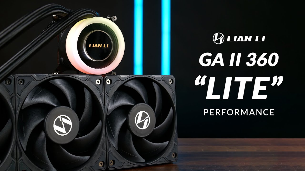 СВО Lian Li GA II Lite 360 Performance Black (G89.GA2L36PB.00) — Радіатор 360 мм для ефективного охолодження