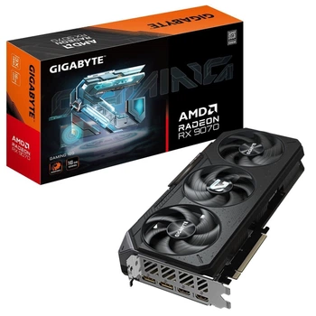 Видеокарта GIGABYTE AMD Radeon RX 9070 16GB GAMING OC (GV-R9070GAMING OC-16GD) (GDDR6, 256 bit, PCI-E v5.0 x16)