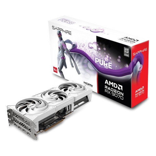 Видеокарта Sapphire AMD Radeon RX 9070 16GB PULSE Gaming OC (11349-03-20G) (GDDR6, 256 bit, PCI-E v5.0 x16) — Объем видеопамяти 16 ГБ для игр высокого качества