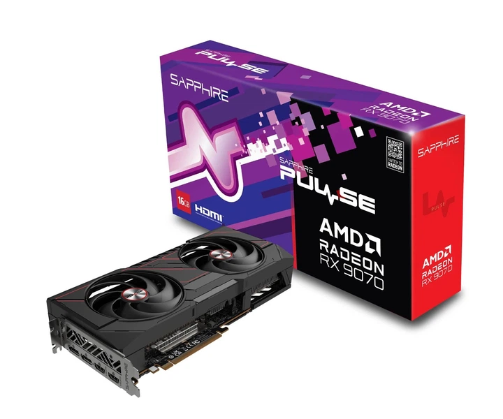 Відеокарта Sapphire AMD Radeon RX 9070 16GB PULSE Gaming OC (11349-03-20G) (GDDR6, 256 bit, PCI-E v5.0 x16)