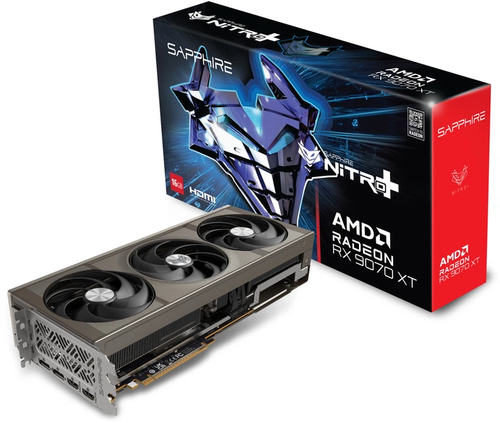 Відеокарта Sapphire AMD Radeon RX 9070 XT 16GB PULSE Gaming OC (11348-03-20G) (GDDR6, 256 bit, PCI-E v5.0 x16) — Графічний чип RX 9070 XT: потужність і ефективність