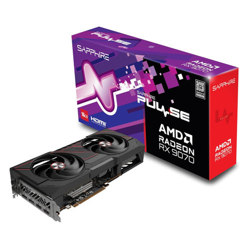 Видеокарта Sapphire AMD Radeon RX 9070 16GB Nitro+ (11349-01-20G) (GDDR6, 256 bit, PCI-E v5.0 x16) — Память GDDR6 для быстрой обработки графики