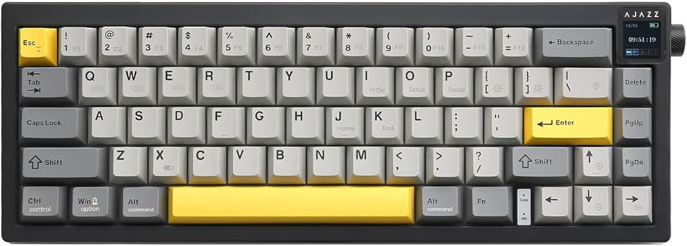Клавиатура Ajazz AK650 Flying Fish Switch Purple (AK650-FF-PWB) — Яркая RGB-подсветка клавиш для геймеров