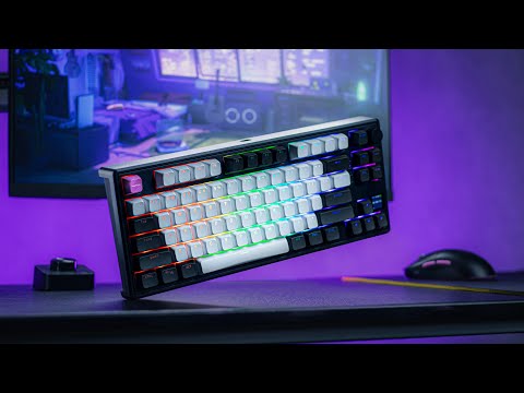 Клавиатура HATOR Icefall Mecha Rainbow Black (HTK104UA) U1 — Яркая RGB-подсветка клавиш для геймеров