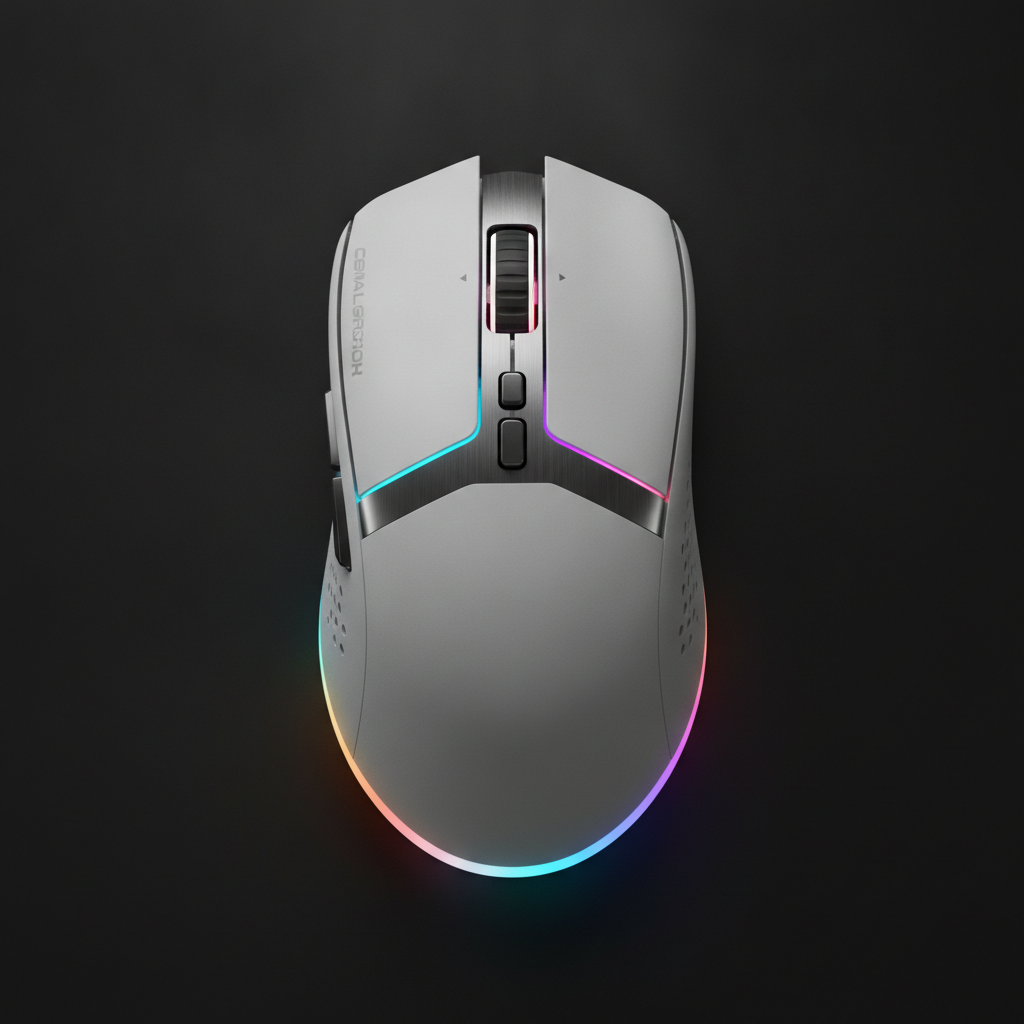 Миша Lorgar MSA10W Ultralight Wireless Gaming Mouse Advanced White (LRG-MSA10W-WH) — RGB підсвітка для яскравого дизайну