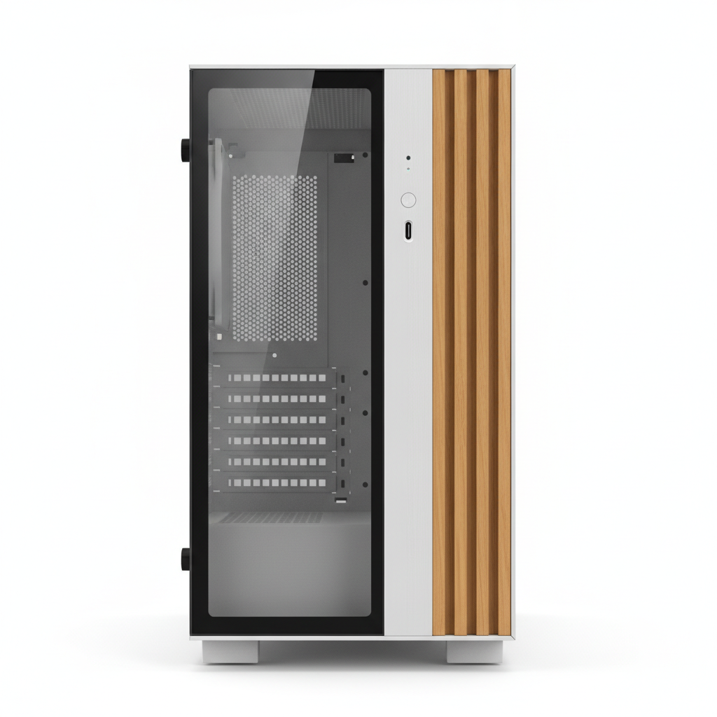 Корпус Lian Li A3 White/Wooden (G99.A3W-WD.00) Без БП — Типоразмер Desktop для компактных систем