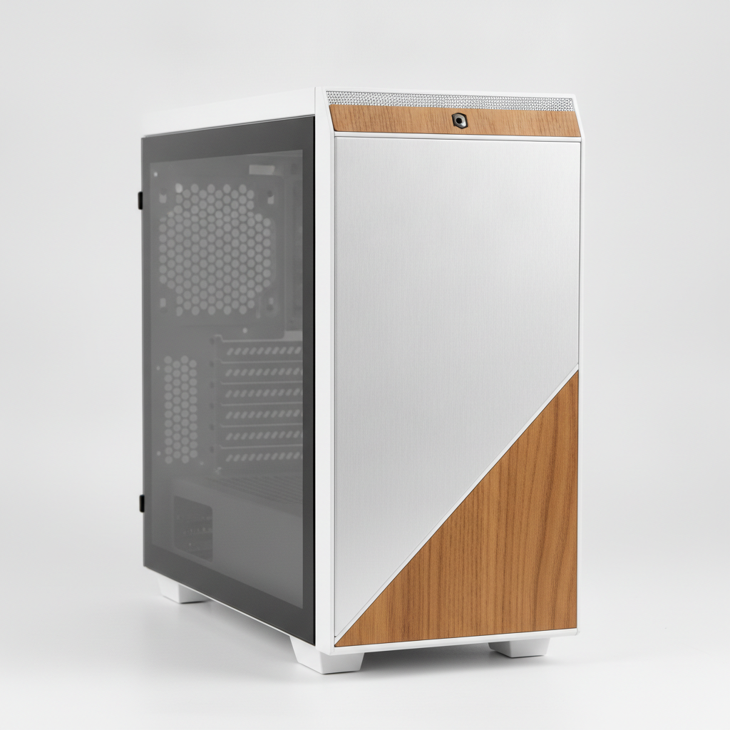 Корпус Lian Li A3 White/Wooden (G99.A3W-WD.00) Без БП — Типорозмір Desktop для компактних систем