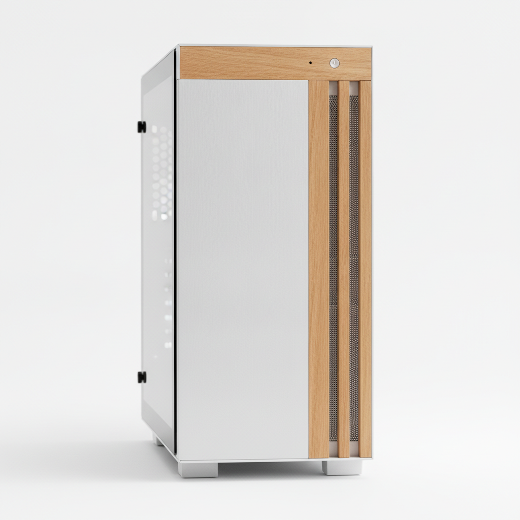 Корпус Lian Li A3 White/Wooden (G99.A3W-WD.00) Без БП
