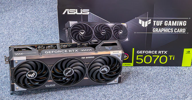 Відеокарта ASUS RTX 5070 Ti 16GB TUF Gaming OC Edition WHITE (TUF-RTX5070TI-O16G-WHITE-GAMING) (GDDR7, 256 bit, PCI-E v5.0 x16) — 16 ГБ відеопам’яті для високої продуктивності