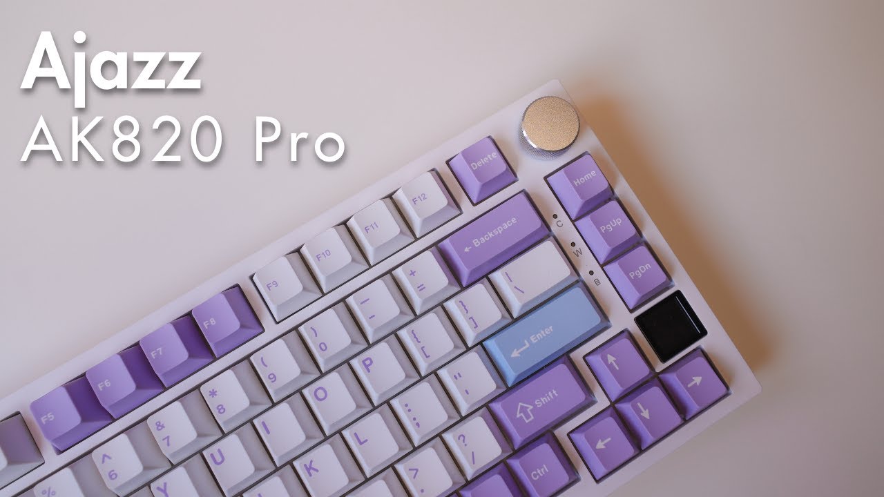 Клавіатура Ajazz AK820 PRO 75% Exploded Gift Switch Black RGB (AK820PRO-G-BGY) — Механічні клавіші для швидкого набору