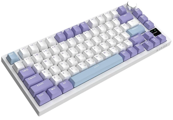 Клавиатура Ajazz AK820 PRO 75% Exploded Flying Fish Switch White RGB (AK820PRO-FF-PWB)