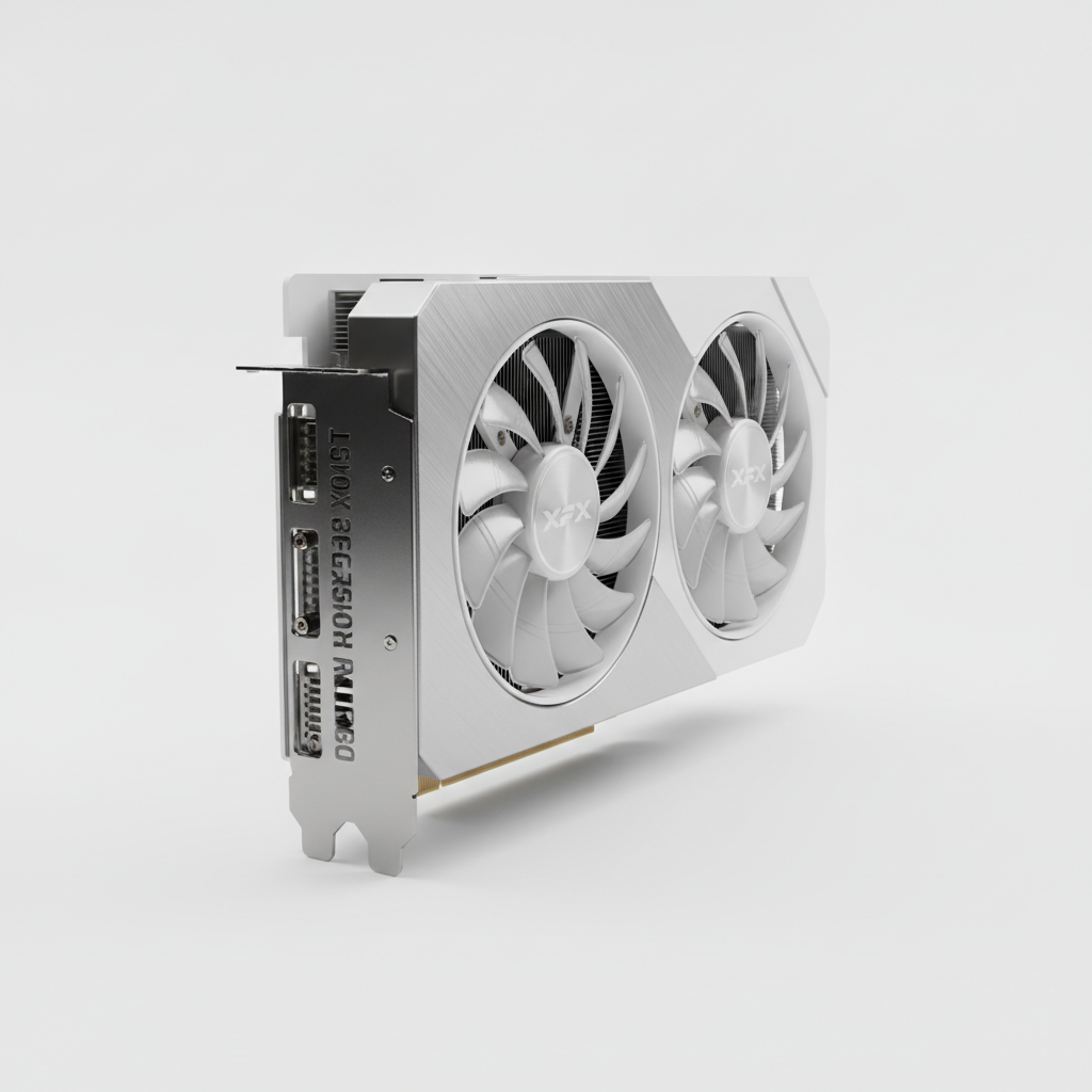 Видеокарта XFX AMD Radeon RX 9060 XT 8GB Swift OC White Gaming Edition (RX-96TSW8GWQ) (GDDR6, 128 bit, PCI-E v5.0 x16) — Графический чип RX 9060 XT: мощность и эффективность