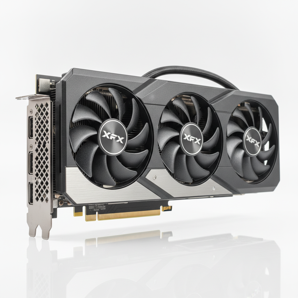 Видеокарта XFX AMD Radeon RX 9060 XT 16GB Swift OC Triple Fan Gaming Edition (RX-96TS316B7) (GDDR6, 128 bit, PCI-E v5.0 x16)