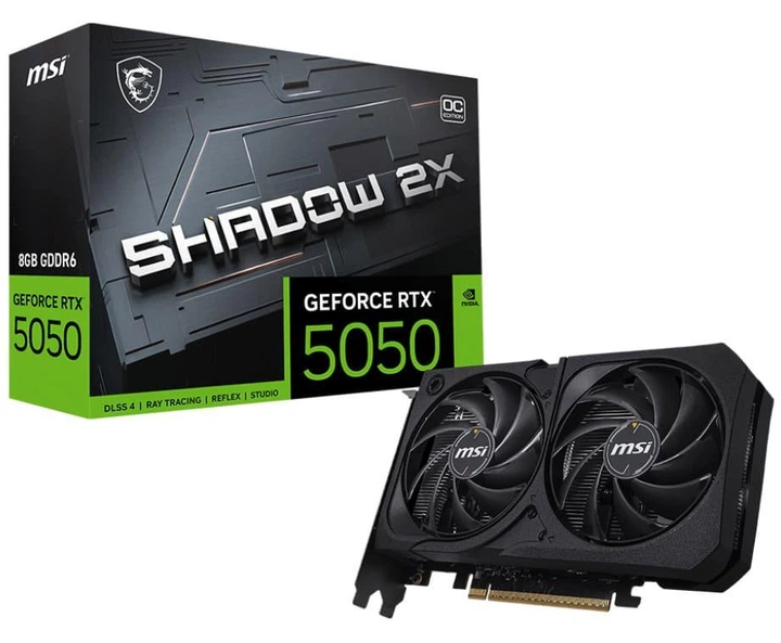 Відеокарта MSI RTX 5050 8G GAMING OC (RTX 5050 8G GAMING OC) (GDDR6, 128 bit, PCI-E v5.0 x16)