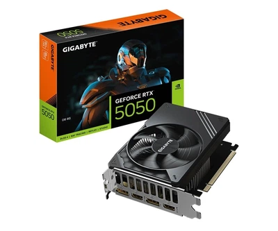 Відеокарта Gigabyte RTX 5050 8G GAMING OC (GV-N5050GAMING OC-8GD) (GDDR6, 128 bit, PCI-E v5.0 x16) — Обсяг відеопам'яті 8 ГБ для ігор