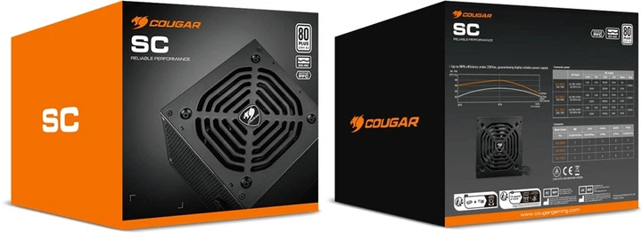 Блок живлення Cougar SC 650 (SC 650) — Потужність 650 Вт для стабільної роботи системи
