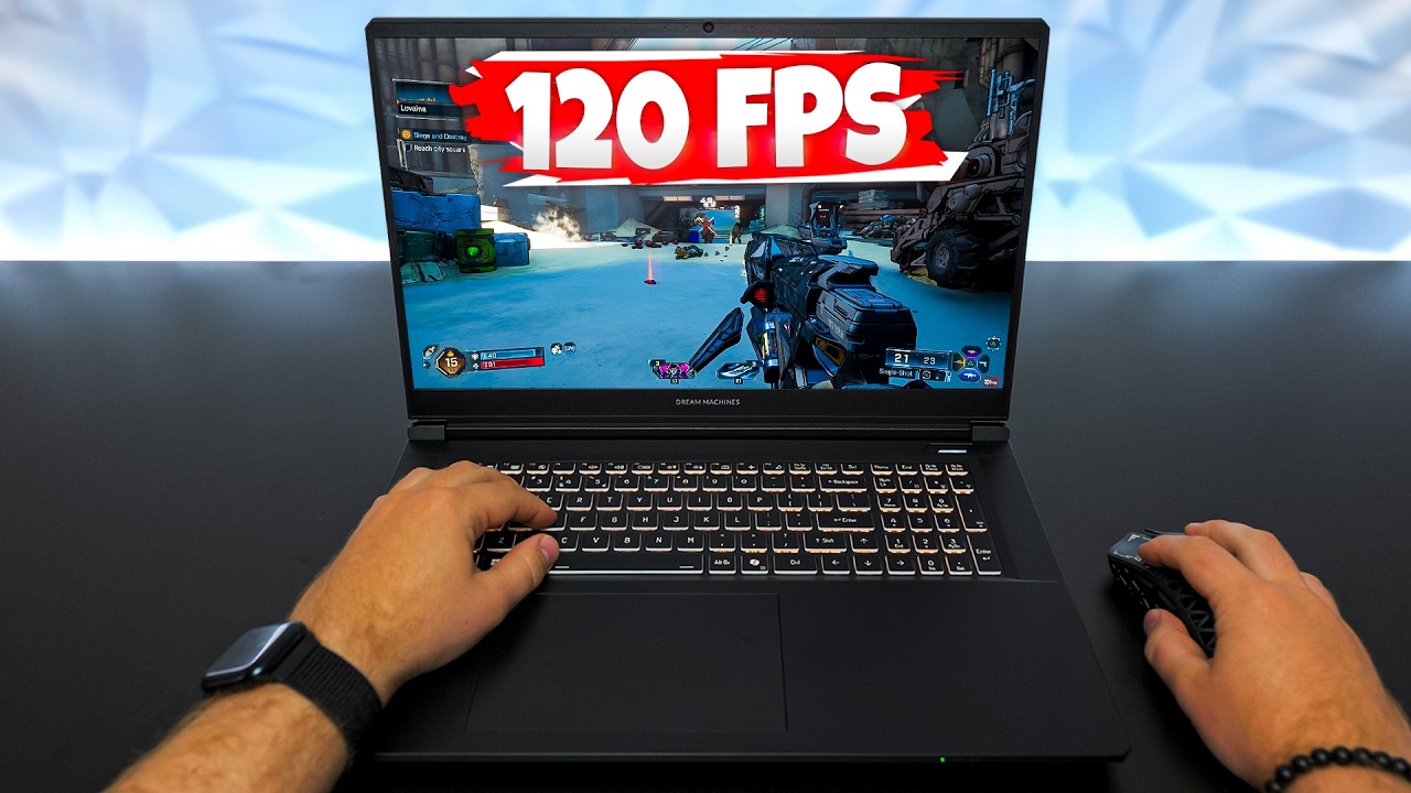 Ноутбук Dream Machines 17 RT5060-17 FHD IPS/AMD R7-260/32GB/1TB/RTX 5060 8GB/DOS/Black (RT5060-17UA21) — Екран 17.3 дюйма з FHD IPS матрицею