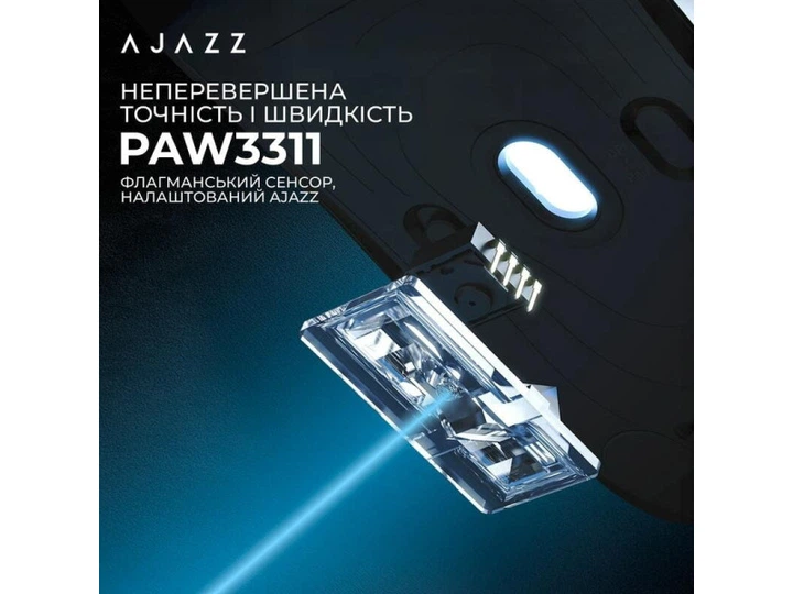 Мышь Ajazz AJ139 V2 MC Black (AJ139-V2-MC-B) — Комбинированное подключение для гибкости использования