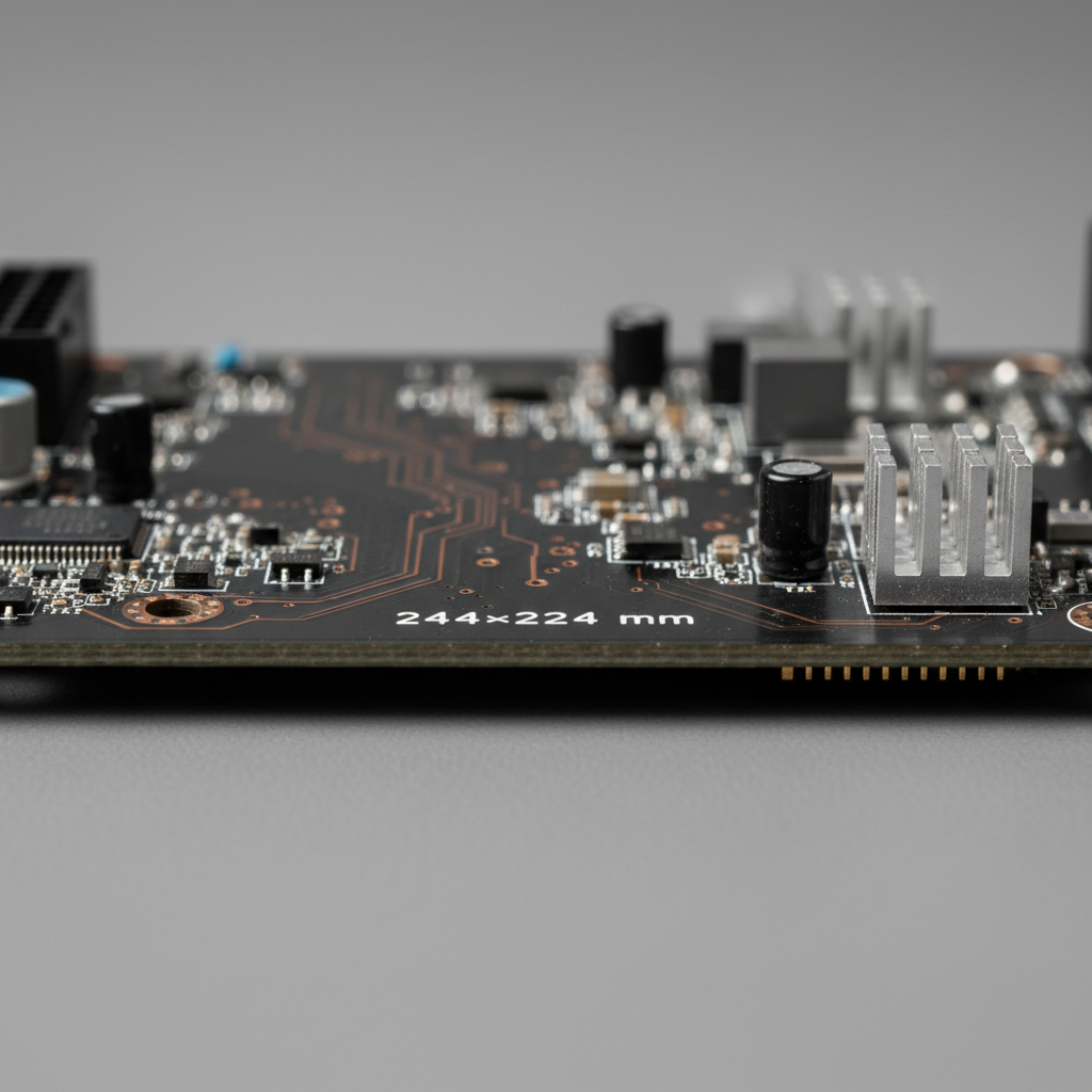 Материнская плата Sapphire PULSE B850M WIFI (52123-04-40G) (Socket AM5, AMD B850, Micro-ATX) — Форм-фактор Micro-ATX определяет размеры материнской платы примерно 244×244
