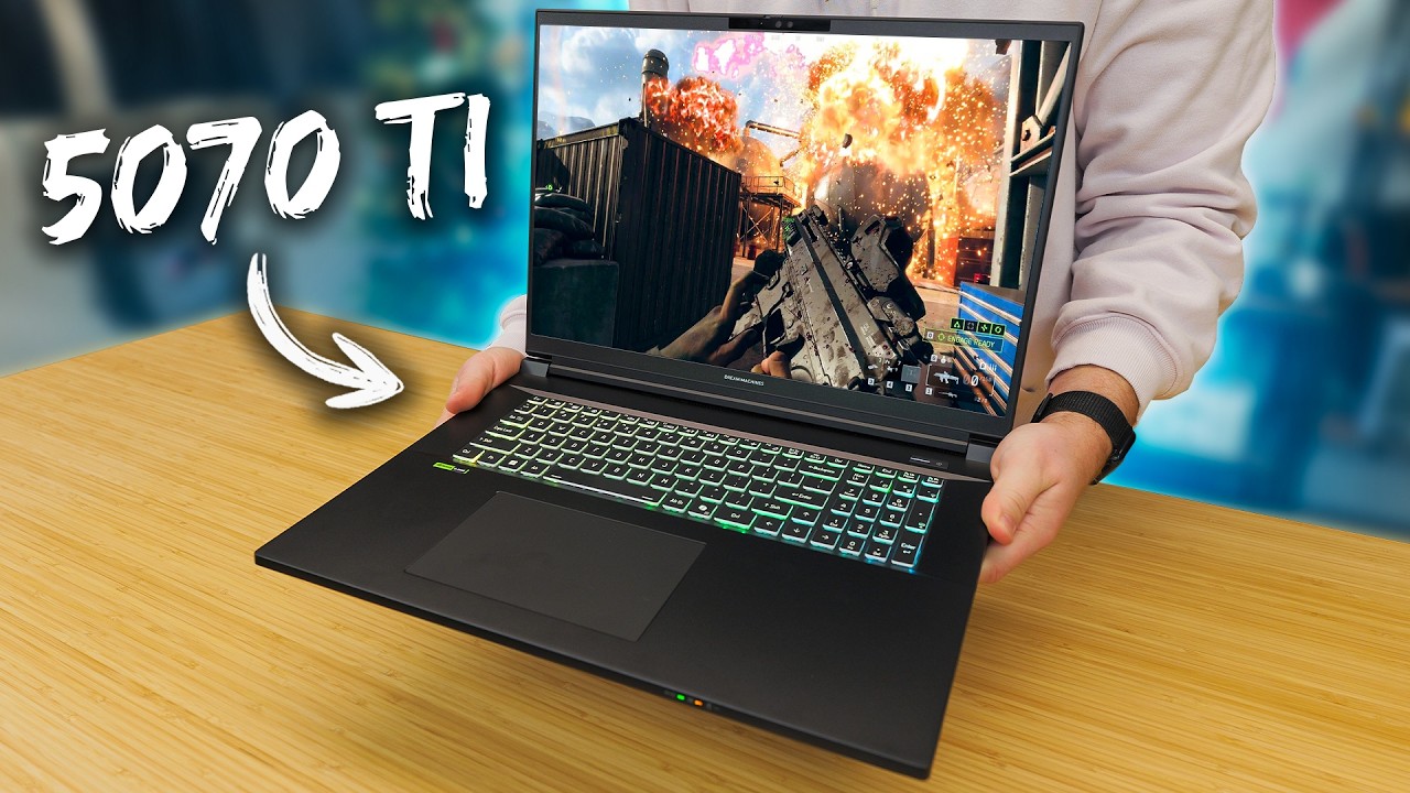 Ноутбук Dream Machines 18 RX5070TI-18UA26 3840x2160 300Hz/Intel U9-275HX/32GB/1TB/RTX 5070 Ti 12GB/DOS (RX5070TI-18UA26) — Діагональ екрану 18 дюймів для комфорту