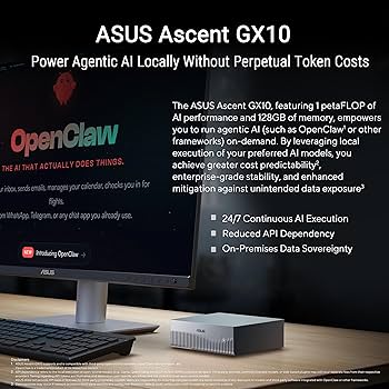 Компьютер ASUS Ascent GX10-GG0003BN ARM CPU GB10/128GB LPDDR5x/1TB SSD/NVIDIA Blackwell Superchip/NV DGX OS (90MS0371-M00030) — ARM v9.2-A CPU для высокой производительности