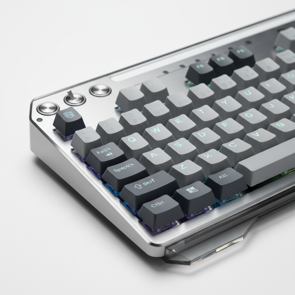Клавиатура GravaStar Mercury K1 Pro 80keys Kailh Speedy Mint BT/WL/USB RGB Interstellar Silver (GSK1PRO_S_CGRY)