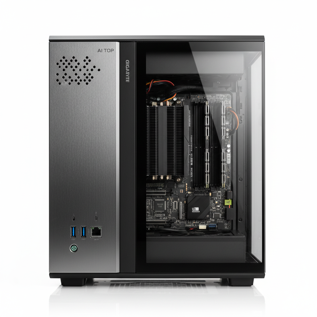 Компьютер GIGABYTE AI TOP ATOM 20-Core Arm/128GB LPDDR5x/1TB SSD PCIe 4.0/NVIDIA Blackwell Superchip/NV DGX OS (ATAGB10-9002) — NV DGX OS для оптимизации AI задач