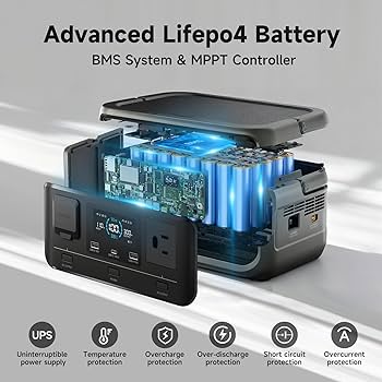 Зарядная станция 2E Energy Portable 2Е Dzherelo / 600 Вт / 560 Вт/ч / LiFePO4 (2E-PPS06051) — Номинальная мощность 600 Вт для стабильной работы