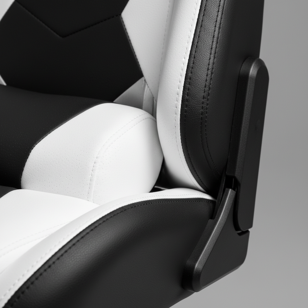 Игровое кресло FragON 2X Series (FRGN_2X_R2_WHITE ) Black-White (FRGN_2X_R2_WHITE) — Кожзаменитель: стильный и износостойкий материал обивки