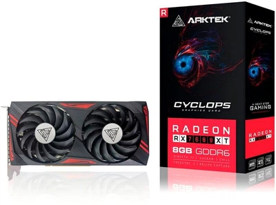 Видеокарта ARKTEK AMD Radeon RX 7600 XT 8GB 128Bit Dual Fan (AKR7600XTD6S8GH1) (GDDR6, 128 bit, PCI-E v4.0 x8)